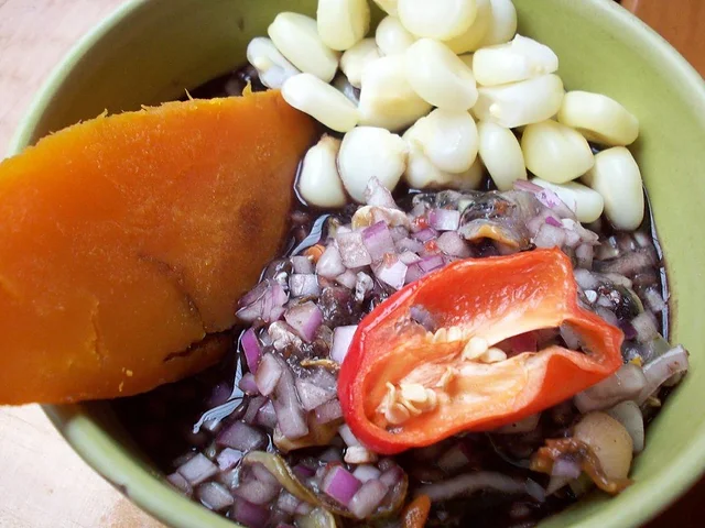 Ceviche de conchas negras