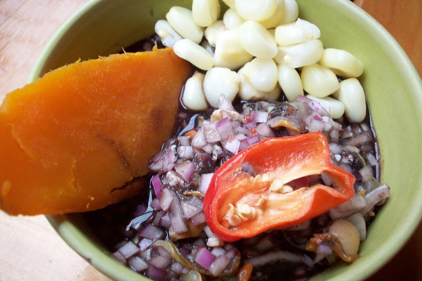 Ceviche de conchas negras