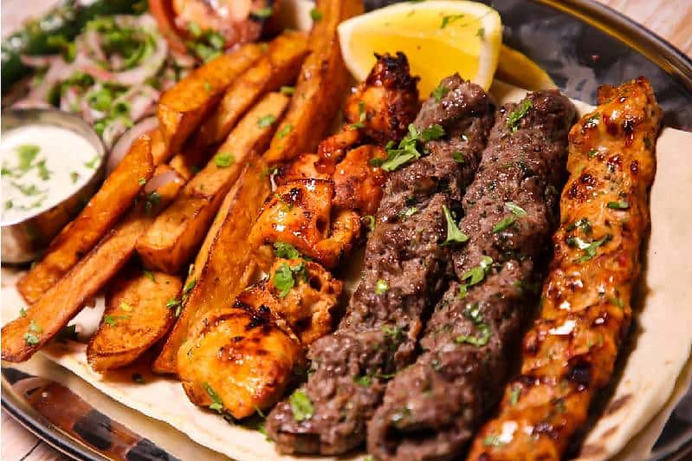 Kebab y kofta mixto