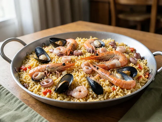Paella de marisco