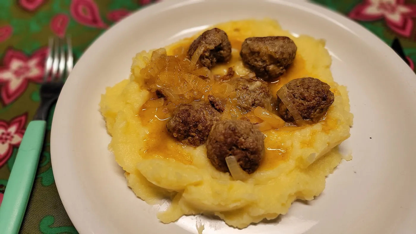 Albóndigas con puré