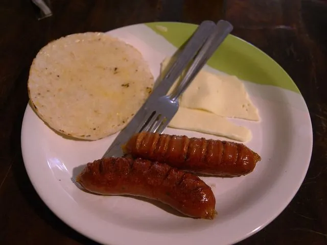 Arepas con queso