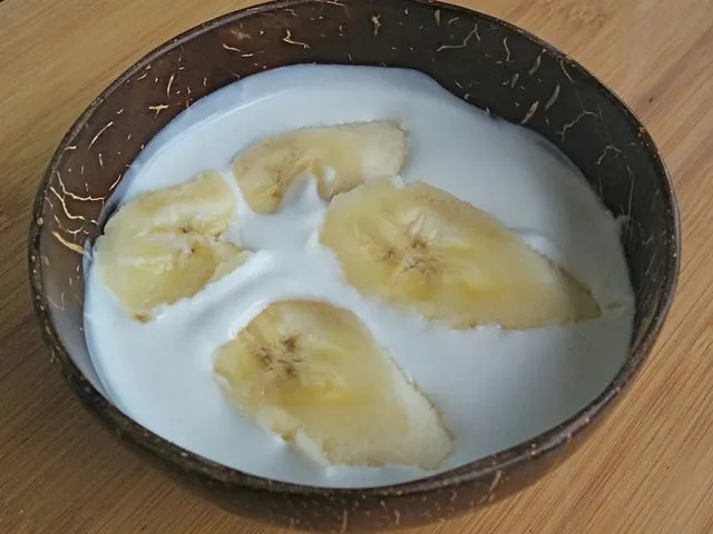 Bananas en leche de coco