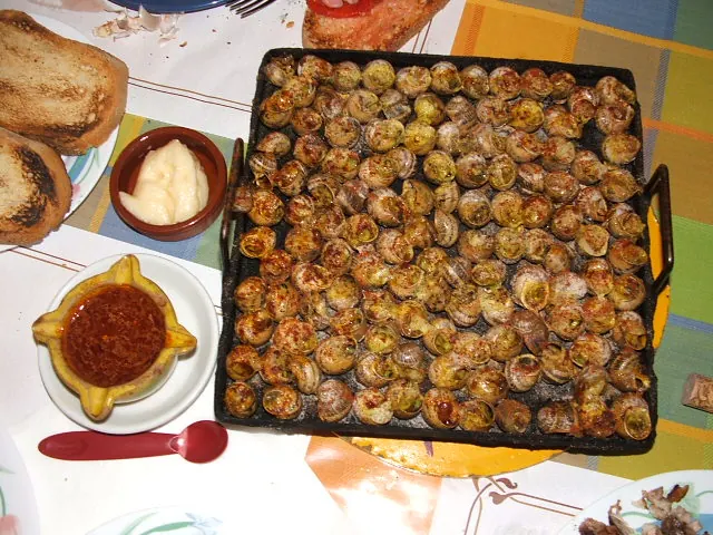 Caracoles a la llauna