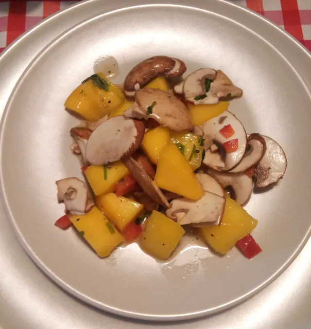 Ceviche de champiñones