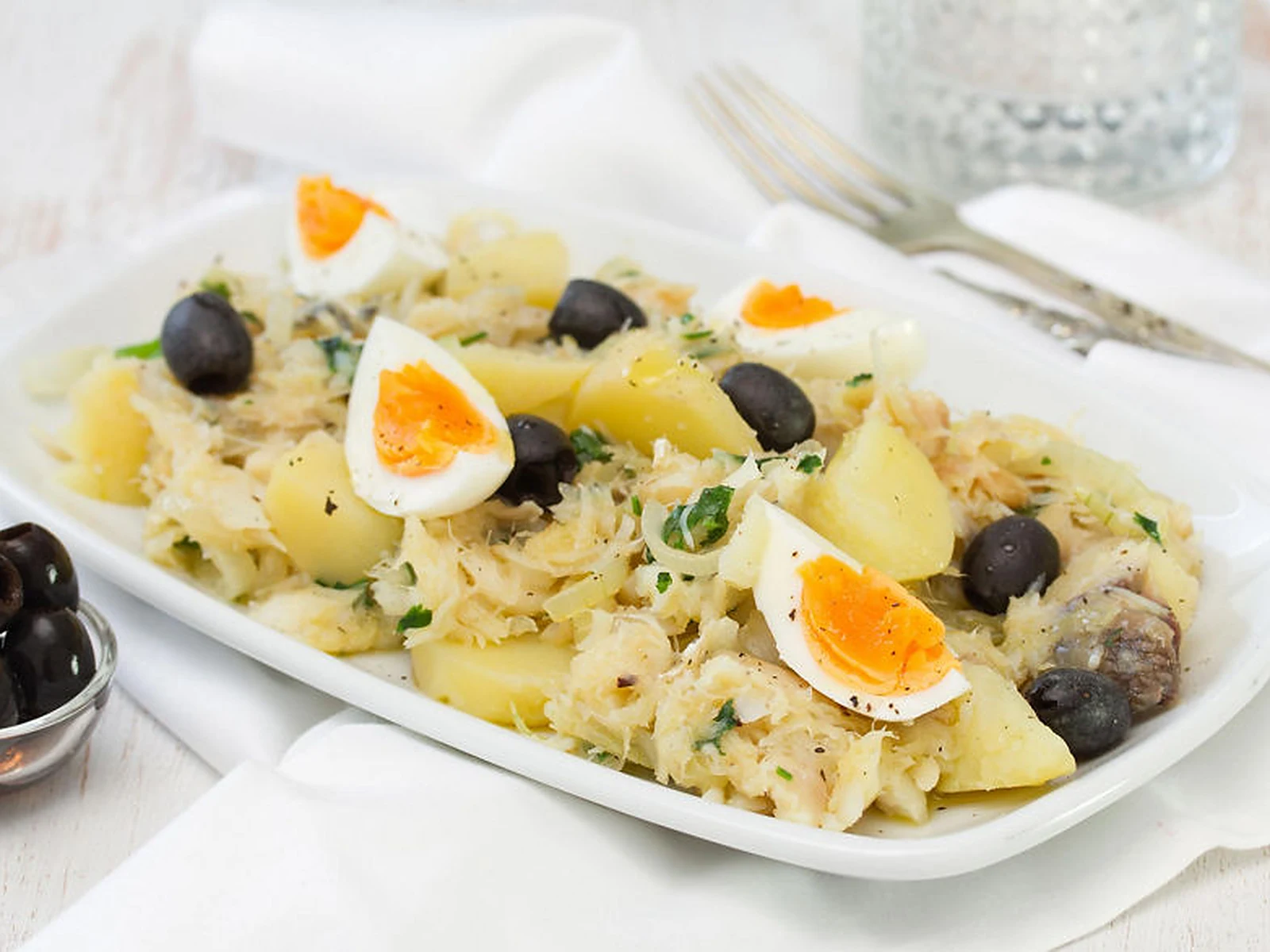 Codfish and potatoes
