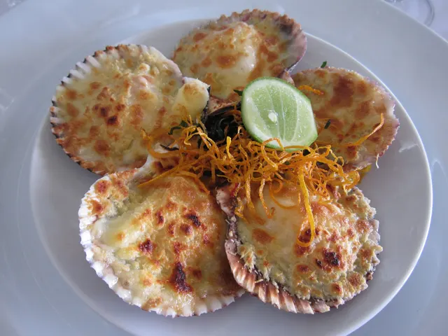Conchas a la parmesana