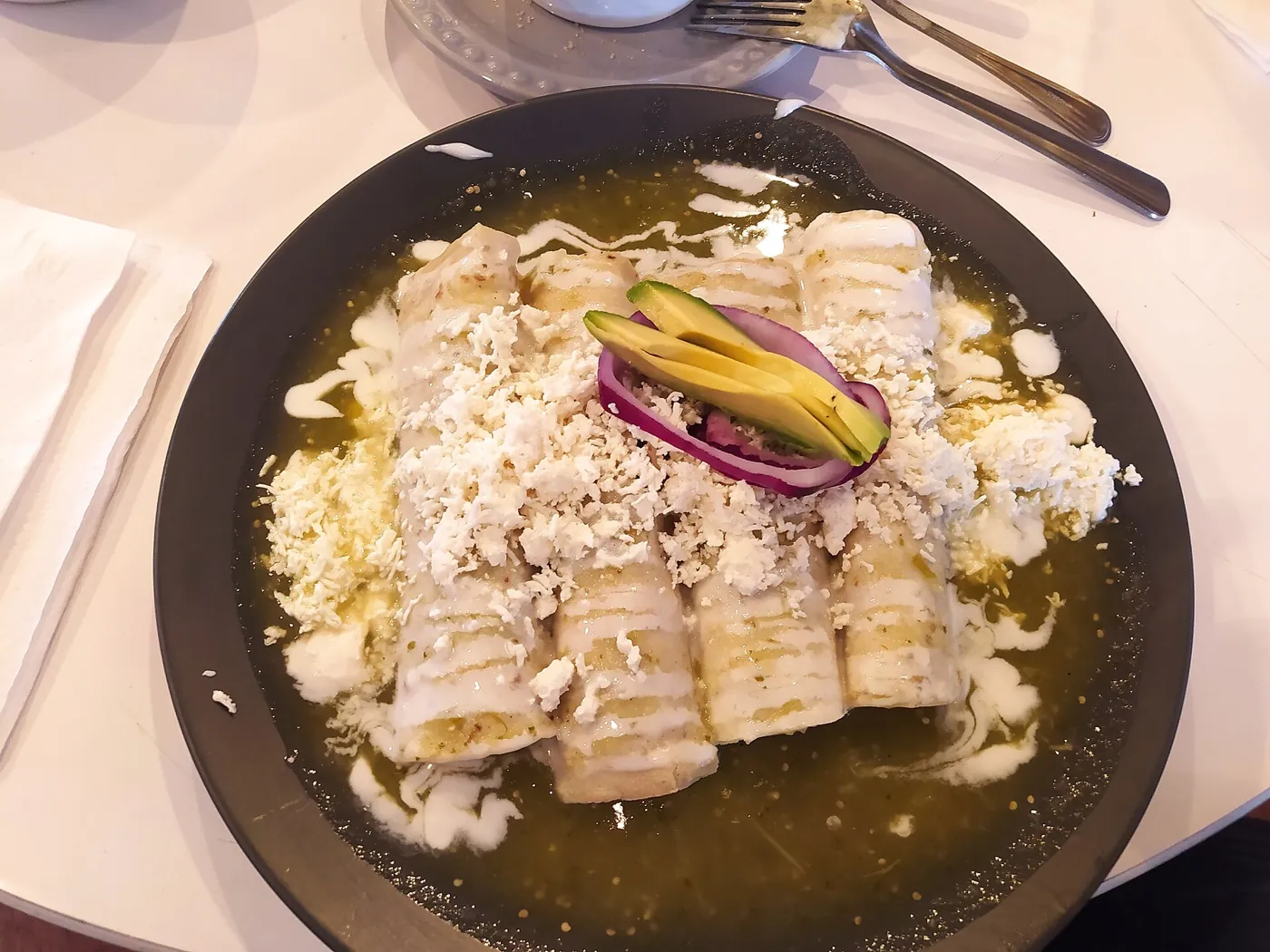 Enchiladas verdes