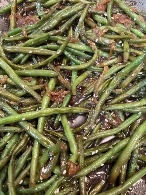 Judías verdes salteadas al estilo Sichuan