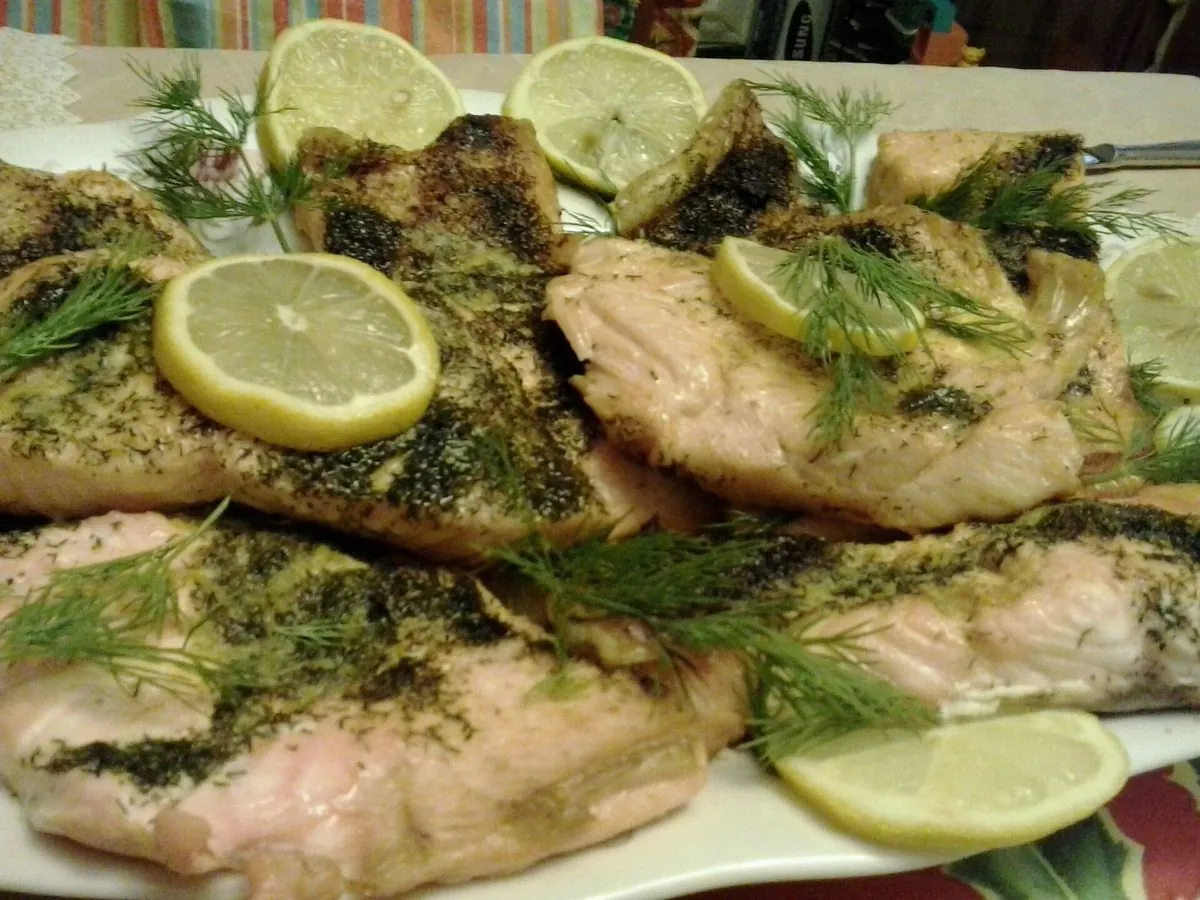 Salmón noruego al horno