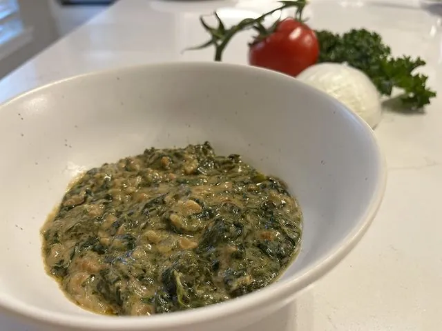 Nshima con ifisashi