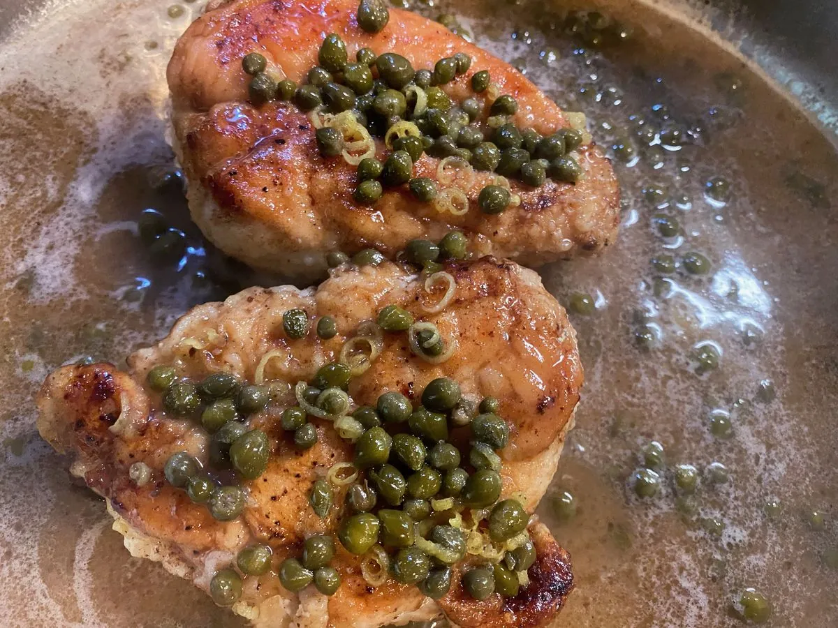 Piccata de pollo al limón
