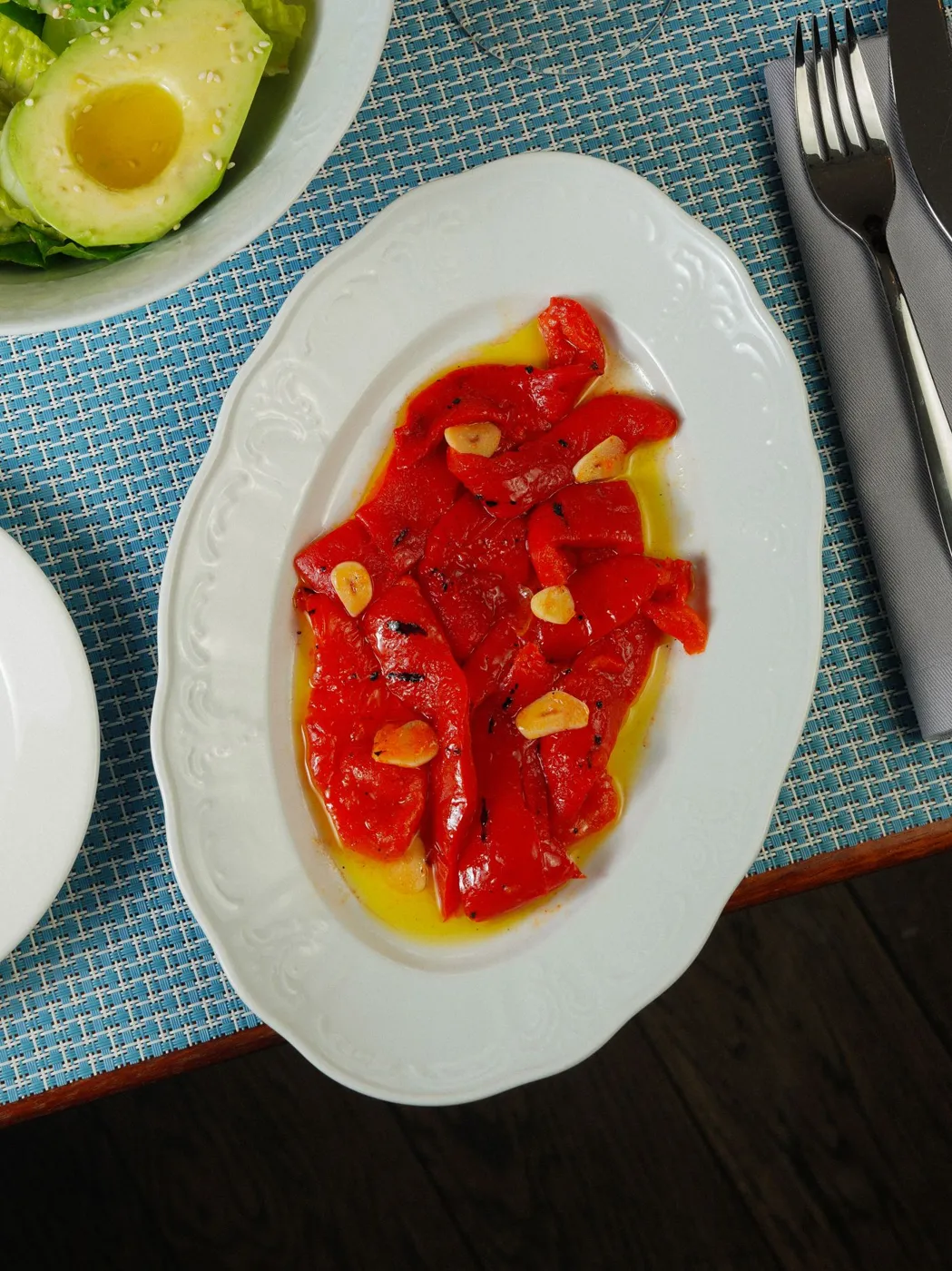 Salada de pimentos assados