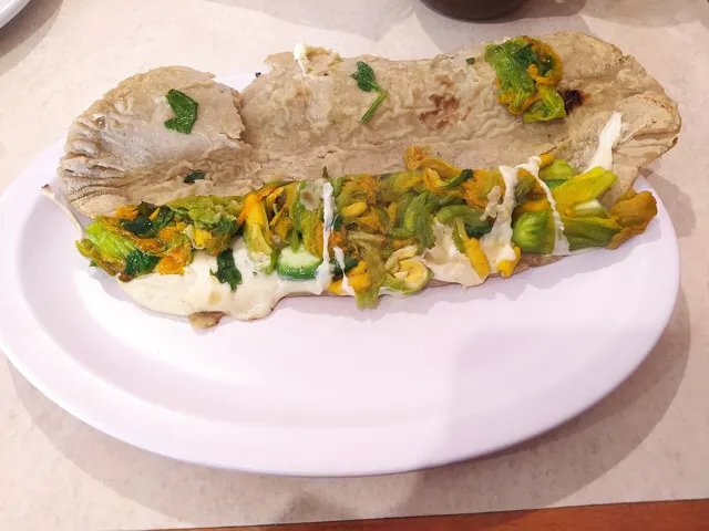 Quesadillas de flor de calabaza