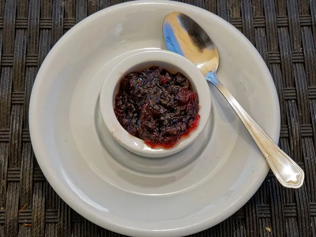 Salsa de arándanos rojos