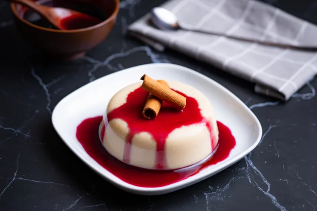 Sémola con leche y caramelo