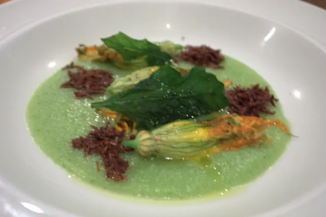Sopa de flor de calabaza