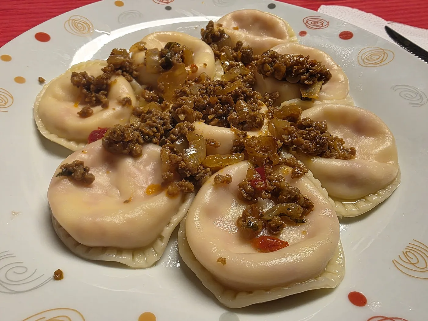 Sorrentinos de jamón y queso