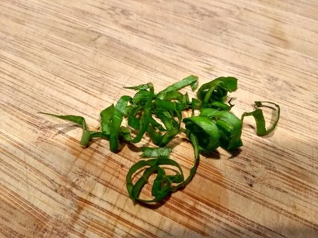 Corte chiffonade
