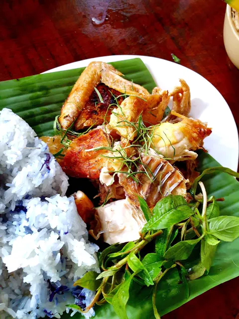 Xôi gà nướng